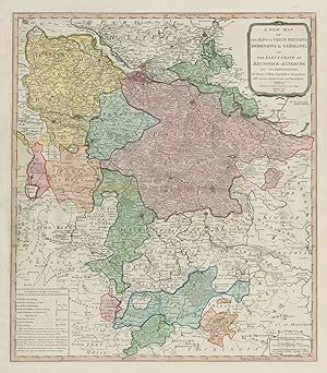 A new map of the King of Great Britain's dominions in Germany, or the Electorate of Brunswick-Lun...