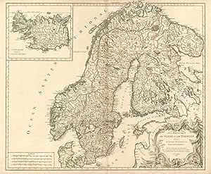Les Royaumes de Suede et de Norwege, divisés en leurs Provinces ou Gouvernemens, Par le S. Robert...