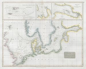 Chart of the North and Baltic Seas &c. // Harbour of Heligoland // Port of Revel // Harbour of St...