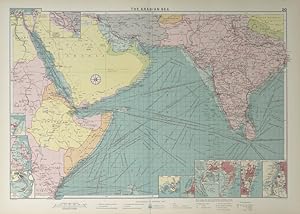 The Arabian Sea [inset Baghdad to the Persian Gulf; Port Said; Zanzibar; Suez; Colombo; Aden; Kar...