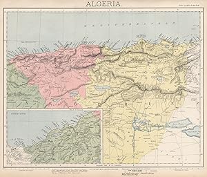 Algeria; Inset map of Continuation Algeria