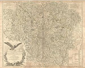 Carte de la Lorraine et du Barrois dans laquelle se trouvent la Généralite de Metz et autres encl...