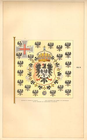 62. B. Standard of Empress of Germany, Neue Standarte Der Kaiserin Von Deutschland, Nouvel Etenda...