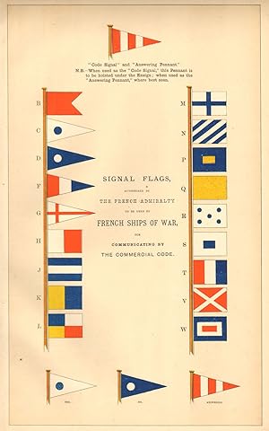 Signal Flags ordered by the French Admiralty to be used by French Ships of War, for communicating...