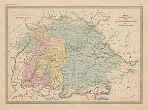 Carte d'Une Partie de l'Allemagne comprenant La Bavière, Le Wurtemberg & Le Gd. Duche de Bade [Ma...