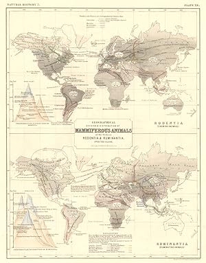 Geographical distribution of Mammiferous Animals of the orders Rodentia (gnawing animals) and Rum...