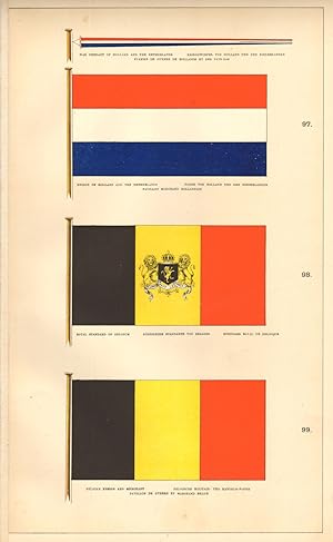 97. War Pendant of Holland and The Netherlands, Kriegswimpel Von Holland Und Den Niederlanden, Fl...