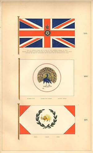165. Flag of British Burmah and as Used By The Governor General of India, Flagge Von Britisch Bur...