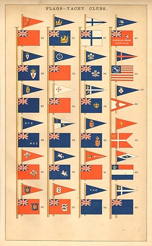 Flags - Yacht Clubs. 25. Royal Alfred, Dublin; 26. Royal Ulster, Belfast; 27. Royal Clyde, Greeno...