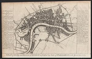 A plan of the city and environs of London as fortified by order of Parliament in the years 1642 &...