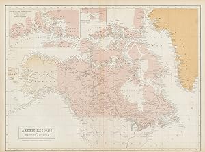 Arctic Regions and British America [inset: chart of the territories discovered and examined by th...