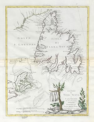 Le isole di Terra Nuova e Capo Breton di nuova projezione