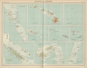 Islands of Oceania. New Hebrides. Hawaiian Islands. Cook Islands. Samoan Is. Society Is. Marquesa...