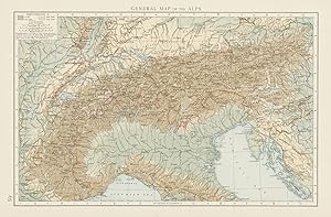 General map of the Alps