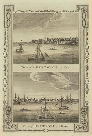 View of Greenwich, in Kent // View of Deptford, in Kent