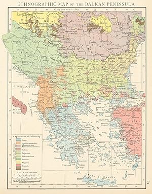 Ethnographic map of the Balkan Peninsula