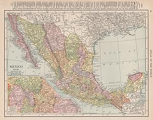 Mexico; Inset State of Mexico and Surrounding Country