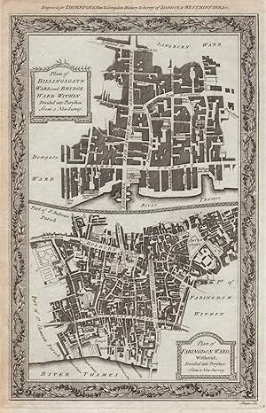 Plan of Billingsgate Ward, and Bridge Ward Within, divided into Parishes, from a New Survey // Pl...