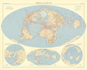 World air routes (nordic projection) // North Polar basin (gnomonic projection) // North Pacific ...