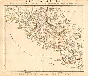 Italia Media vel Regiones intra Tyrrhenum Mare ( ab Umbrone f1. usque ad Silarum f1. ) et Hadriat...