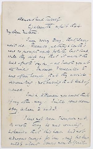 Charles Dickens Autograph Letter Signed.