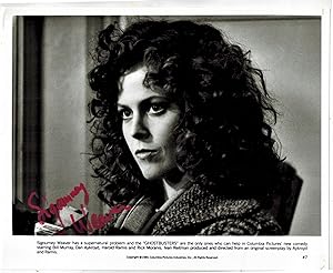 SIGNED Publicity Photograph of Sigourney Weaver in "Ghostbusters"