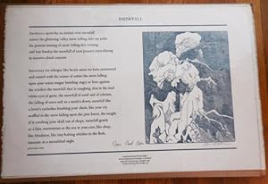 Snowfall (Poetry Broadside Signed by Both Poet and Artist)