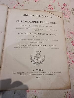 Code des médicamens, ou Pharmacopée française