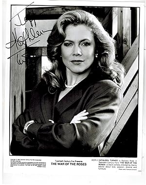SIGNED Publicity Photograph of Kathleen Turner in "War of the Roses"