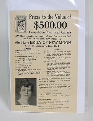 Why I like Emily of New Moon: Essay Contest for L.M. Montgomery's New Book