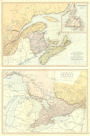 Eastern Canada. The Provinces of Quebec, Nova Scotia, and New Brunswick & prince Edward Island an...