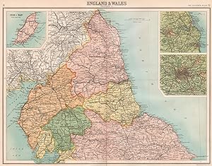 England & Wales (Section 1); Inset maps of Isle of Man; Newcastle; Manchester