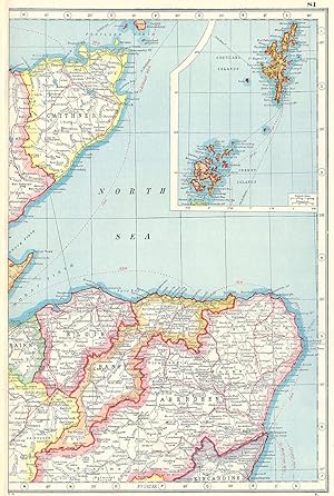 Scotland (Section I); Inset map of Shetland Islands