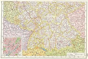 Germany (West); Inset map of Munich