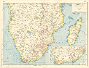 Central & South Africa (Industrial); Inset map of Cape of good hope