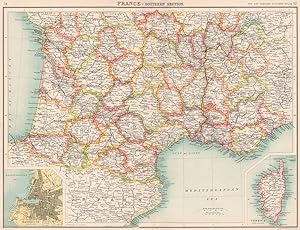 France-Southern Section; Inset maps of Marseilles; Corsica