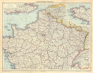 Northern France; Inset map of Morbihan