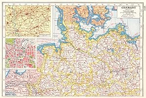 Germany (West); Inset map of Westphalian Coalfields; Leipzig