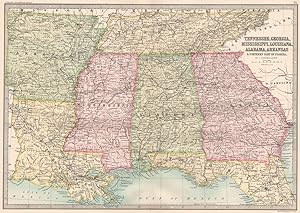 Tennessee; Georgia; Mississippi; Louisiana; Alabama; Arkansas & Northern part of Florida