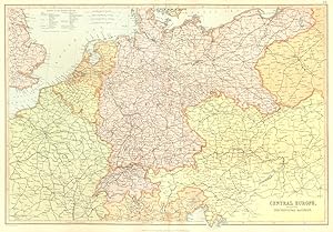 Central Europe, showing the Principal Railways