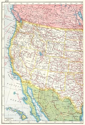 United States (General); Inset map of Hawaiian Islands