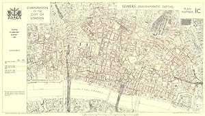 Town planning survey 1944; Sewers (Diagrammatic Depths)