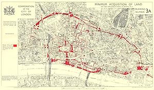 Preliminary Proposals for the Post-war Reconstruction of the city of London,1944; Minimum Acquisi...