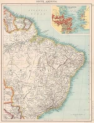 South America (Section 2); Inset map of Rio de Janeiro