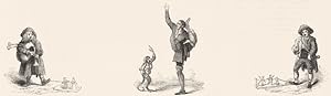 2393. Dancing-dolls. (Hogarth's Southwark Fair); 2394. Posture-master; 2395. Dancing dolls - Italian