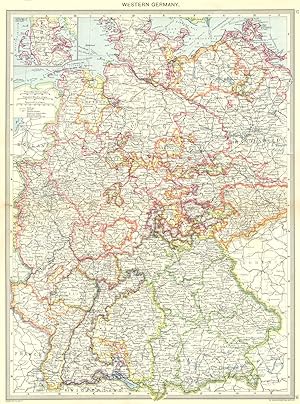 Western Germany; Inset map of Schleswig