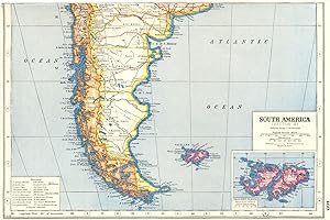 South America ( Section III ); Inset map of Falkland Islands