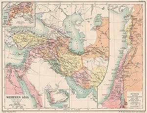 Western Asia at the time of Saladin A.D. 1190; Inset maps of Kingdom of the At?begs A.D. 1160; So...