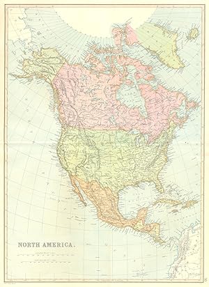North America, general map