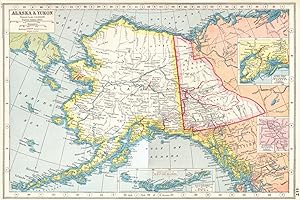 Alaska & Yukon; Inset map of Continuation of Aleutian Islands; Kenai Pena; Klondike